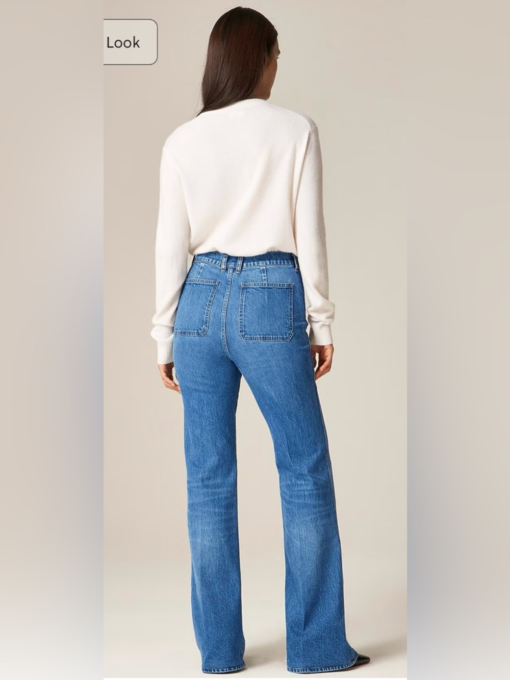 J.Crew Vintage flare jean with flap pockets in Bangkok wash - Picture 4 of 10